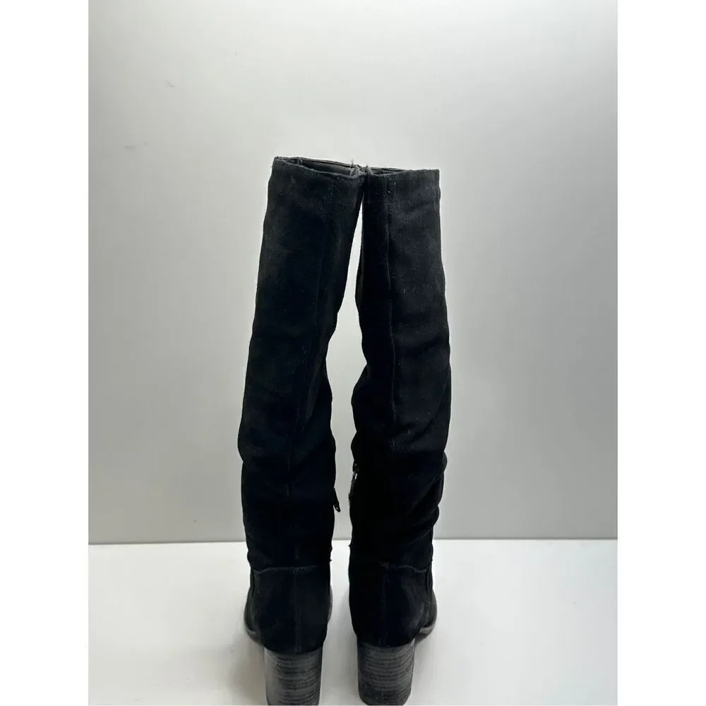 Blondo Nada Waterproof knee High‎ Black Leather Boots Size 6.5